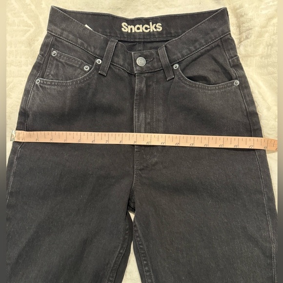 Snacks by Mother jeans sz 24 clack high rise black retro fit - Picture 10 of 10